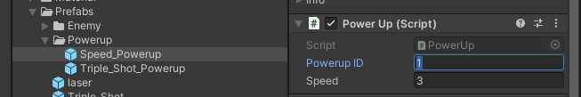 Powerup ID with ‘1’ (one)